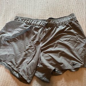 Gray Nike dry fit shorts